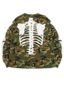 画像2: 【送料無料】VANSON THERMAL L/S TEE WHITE BONE PATCH (2)