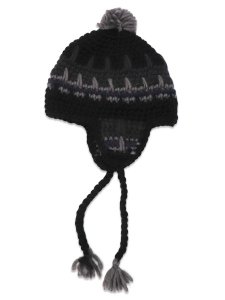 画像1: sublimeroe HAND KINT EARFLAP WT BLACK MIX (1)