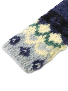 画像3: sublimeroe HAND KINT NORDIC GLOVE NAVY MIX (3)