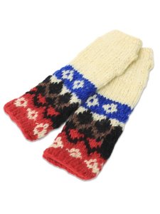 画像2: sublimeroe HAND KINT NORDIC GLOVE RED MIX (2)