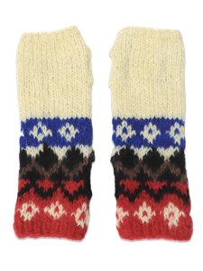 画像1: sublimeroe HAND KINT NORDIC GLOVE RED MIX (1)