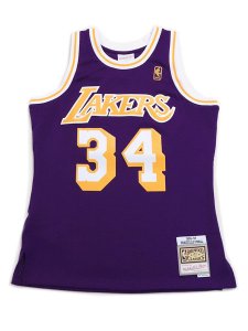 画像1: 【送料無料】MITCHELL & NESS SWINGMAN JERSEY LAKERS 96-97 #34 SHAQUILLE O'NEAL (1)