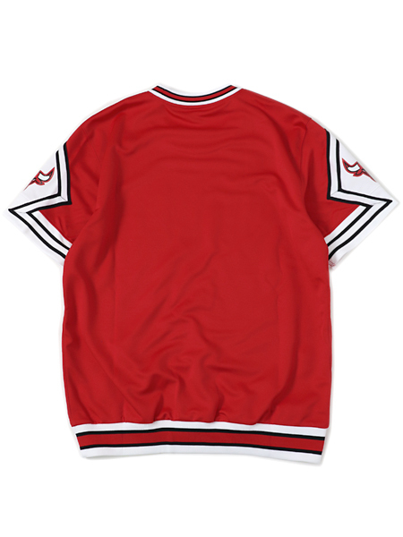 Mitchell & Ness Red Chicago Bulls 1987-88 Authentic Shooting Shirt S