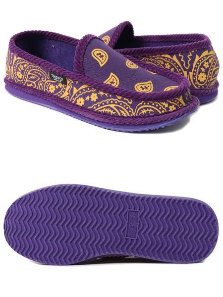Purple hotsell bandana slippers
