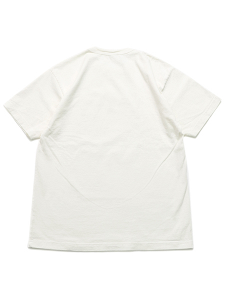 LOS ANGELES APPAREL 8.5oz BINDING GARMENT DYE S/S TEE-OFF WHITE 