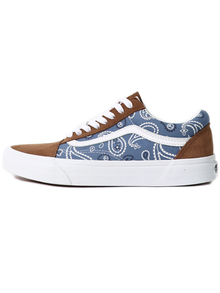 Vans blue floral/true white top