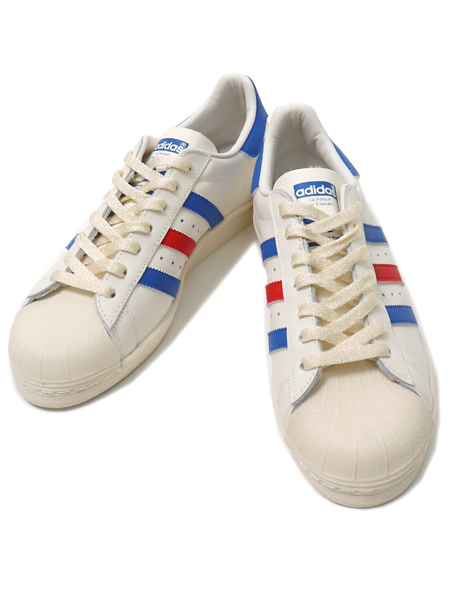 Slumber feudale Hemmelighed 送料無料】ADIDAS SUPERSTAR 82 CLOUD WHITE/BLUE DAWN/RED - FIVESTAR