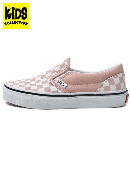 KIDS】VANS UY CLASSIC SLIP-ON THEORY CHK ROSE SMOKE - FIVESTAR