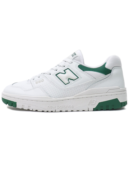 送料無料】NEW BALANCE BB550 SWB WIDTH/D WHITE/GREEN - FIVESTAR
