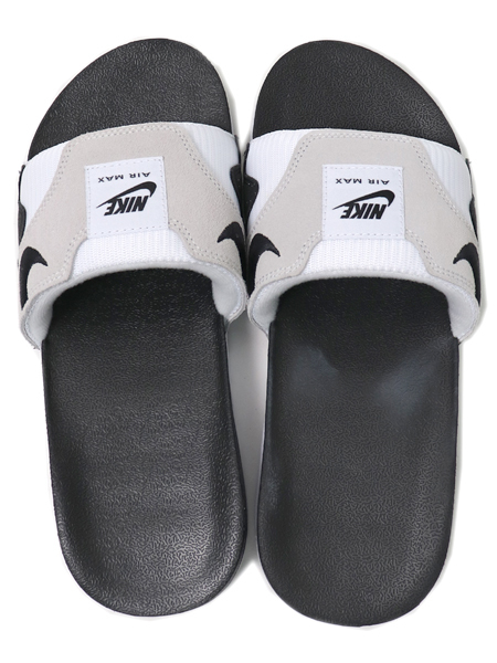 NIKE AIR MAX 1 SLIDE WHITE/BLACK - FIVESTAR