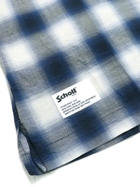 SALE】SCHOTT OMBRE PLAID L/S SHIRT - FIVESTAR