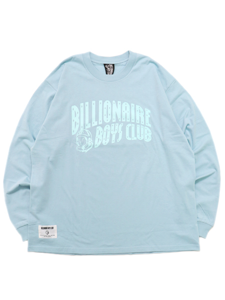 BILLIONAIRE BOYS CLUB COTTON L/S TEE ARCH LOGO LIGHT BLUE - FIVESTAR