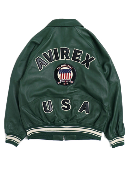 送料無料】AVIREX LIGHT SIGNATURE VARSITY JACKET - FIVESTAR