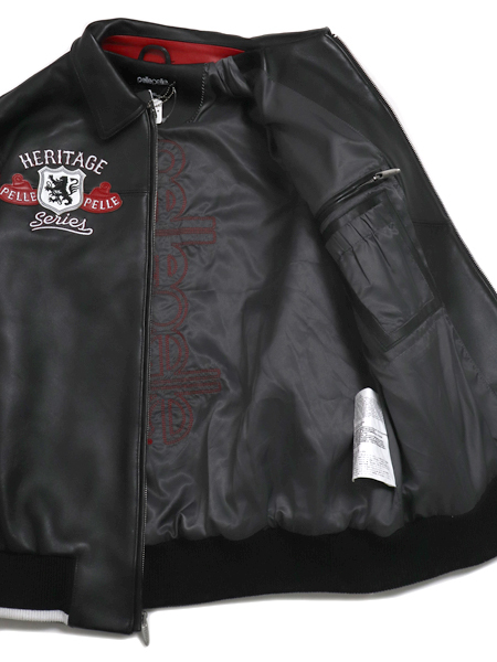 SALE】【送料無料】PELLE PELLE HERITAGE JACKET BLACK/CABERNET