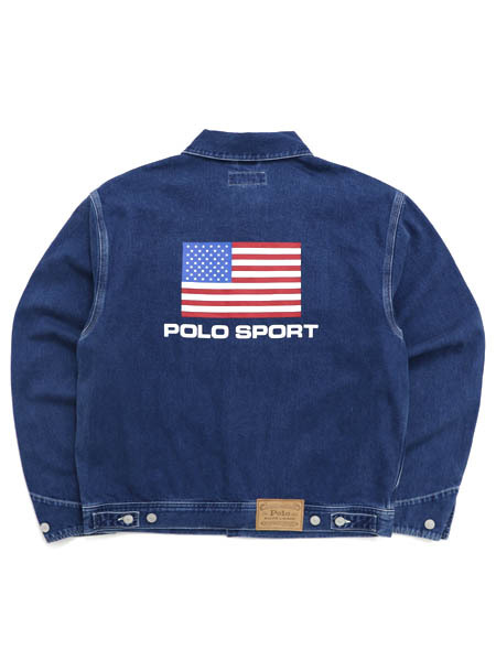 POLO RALPH LAURENS POLO SPORT FLAG DENIM JACKET FIVESTAR