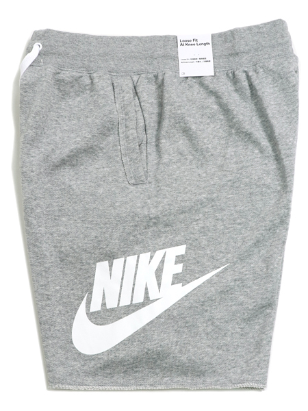 NIKE CLUB ALUMNI HBR FT SHORT DK GREY HEATHER FIVESTAR