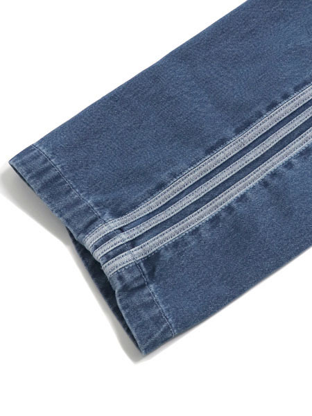 送料無料】ADIDAS DENIM FIREBIRD PANT-MIDIUM BLUE DENIM