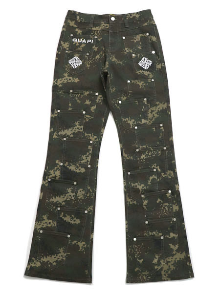 パンツ GUAPI Camo Pockets Flared Denim 32 GUAPI Camo Pockets Flared Denim 32