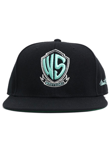 WEST WEAR WS LOGO CAP BLACK/TIFFANY/SILVER - FIVESTAR