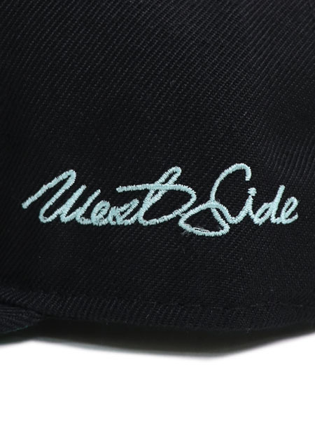WEST WEAR WS LOGO CAP BLACK/TIFFANY/SILVER - FIVESTAR