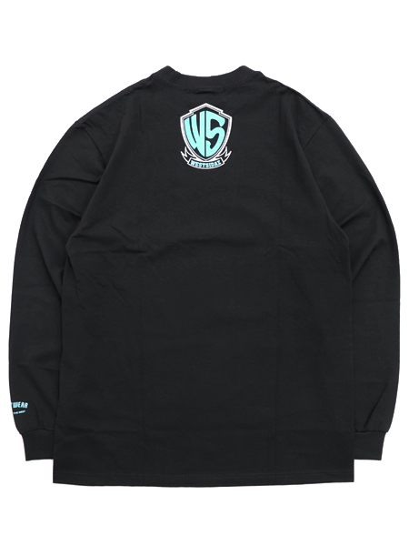 新品west wear L　オールブラックトレーナー WEST WEAR WS LOGO L/S TEE BLACK/TIFFANY/SILVER - FIVESTAR