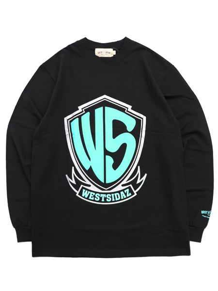 新品west wear L　オールブラックトレーナー WEST WEAR WS LOGO L/S TEE BLACK/TIFFANY/SILVER - FIVESTAR