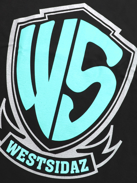 WEST WEAR WS LOGO L/S TEE BLACK/TIFFANY/SILVER - FIVESTAR