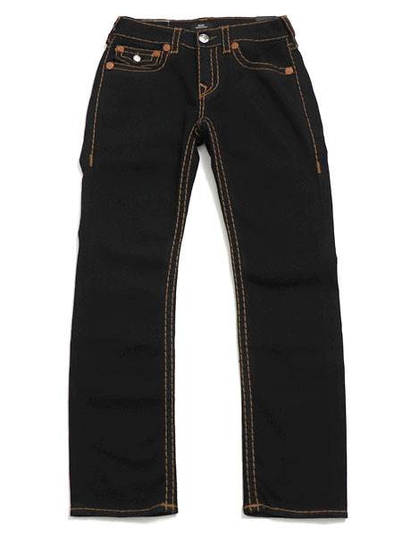 送料無料】TRUE RELIGION RICKY SUPER T STRAIGHT BODY RINSE BLACK