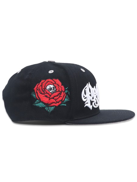 PRO CLUB MISTER CARTOON ROSE SNAPBACK BLACK - FIVESTAR