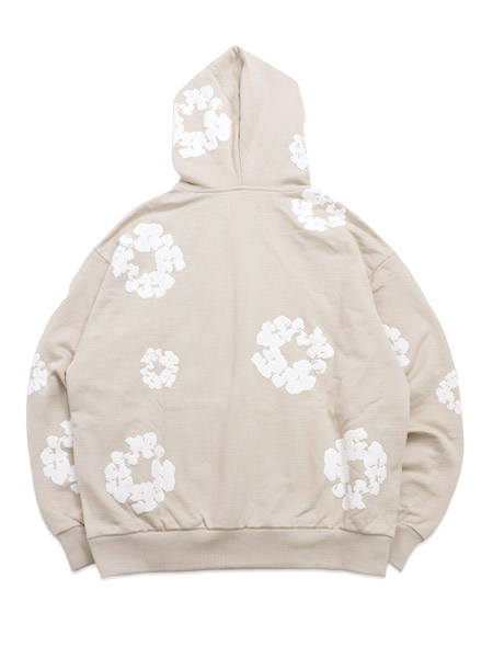 送料無料】DENIM TEARS COTTON WREATH ZIP HOODIE CREAM - FIVESTAR