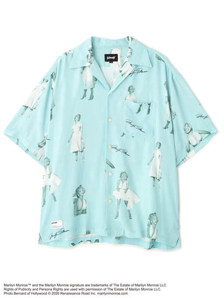 SCOT CLUB - スコットクラブ　MARILYN MOON ニットソー 送料無料】SCHOTT MARILYN MONROE RAYON SHIRT - FIVESTAR
